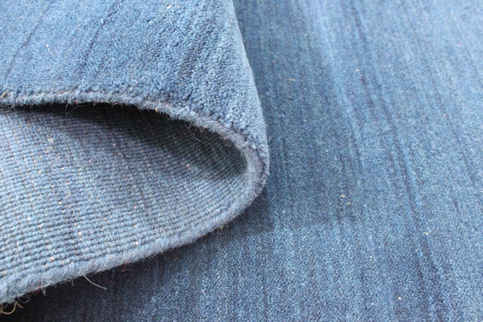 Blau Brücke 100% Wolle 75X240 cm Handgewebter Teppich Orientteppich C21