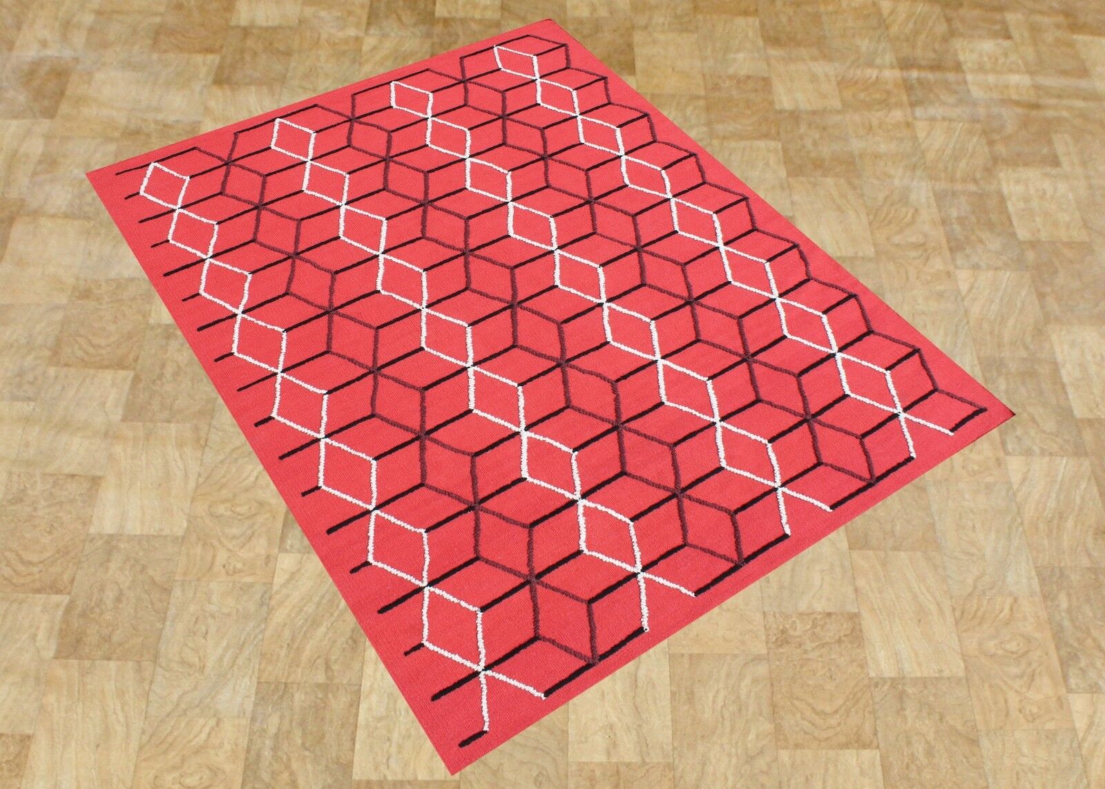 Designer Teppich Kilim Handgewebt , Kelim 170X240 cm Flechtteppich Dhurrie