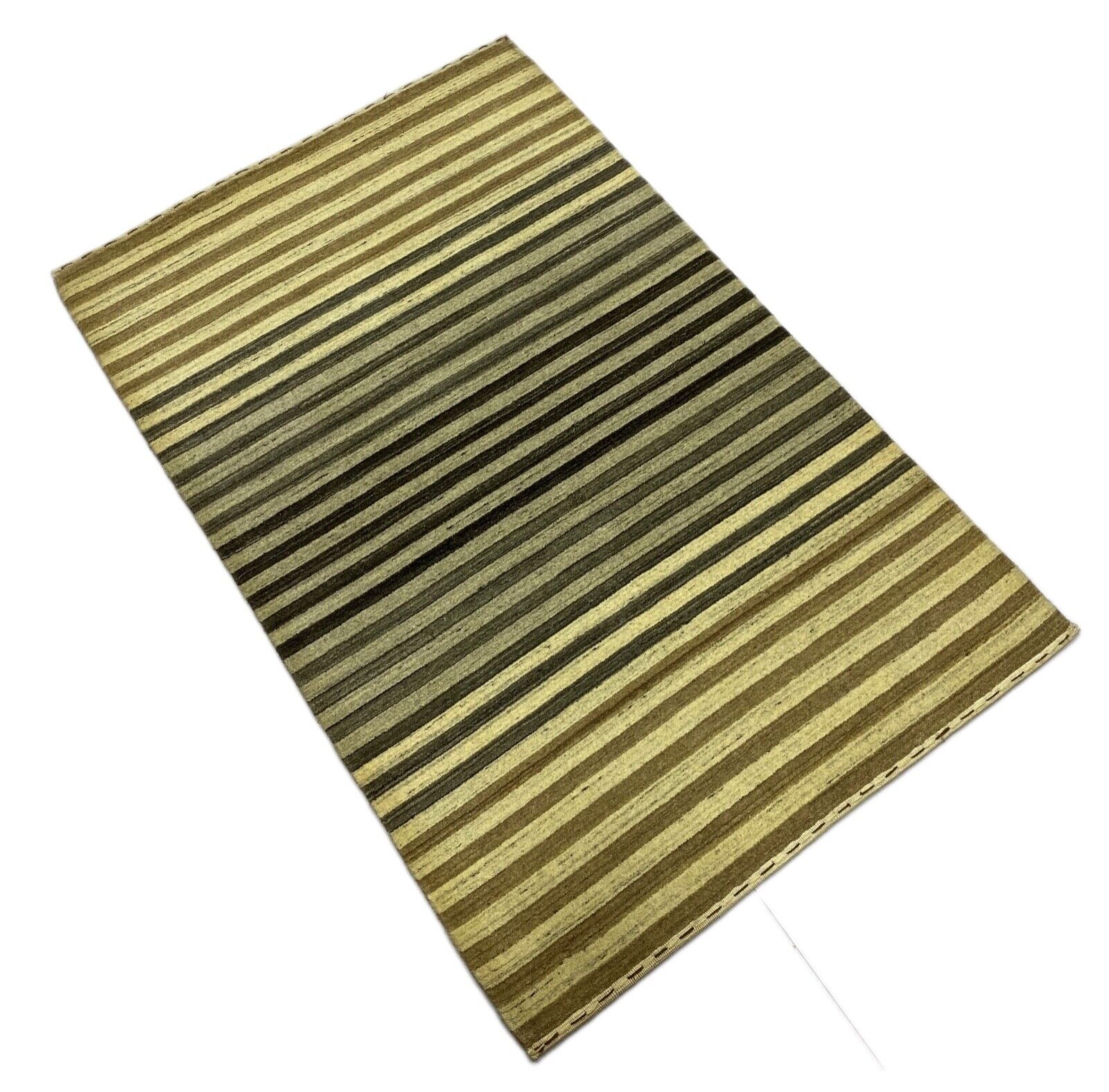 Tepih Gabbeh, bež/siva, 100% vuna, Loom Lori, ručno tkano, 124x190 cm, S16