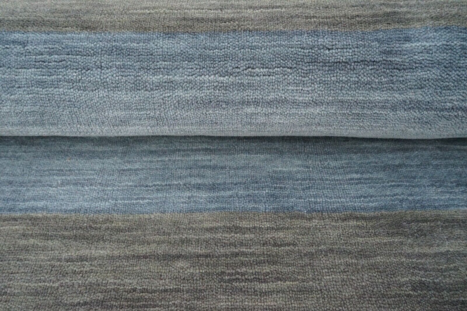 Blau Grau Beige Teppich 100% Wolle 160X230 cm Orientteppich Handgetuftet HT349