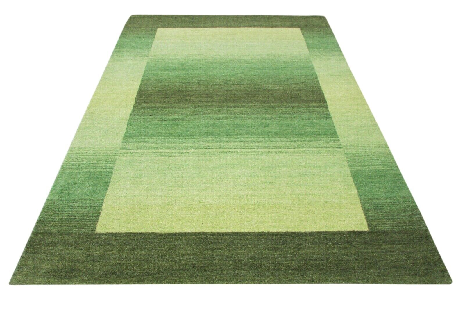 Grün Teppich 160X230 cm Teppich 100% Wolle Orientteppich Handgetuftet T799