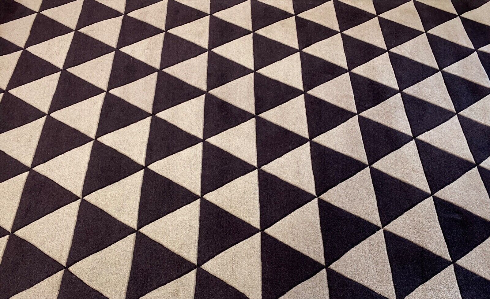 Schwarz Beige Teppich 100% Wolle Orientteppich Handgetuftet 155X245 CM D-123