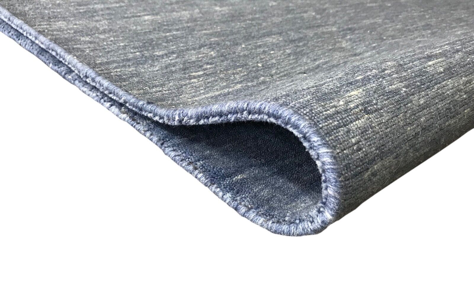 Gabbeh Teppich 170x240 cm Blau Handgewebt Teppich 100% Wolle Lori Buff Loom