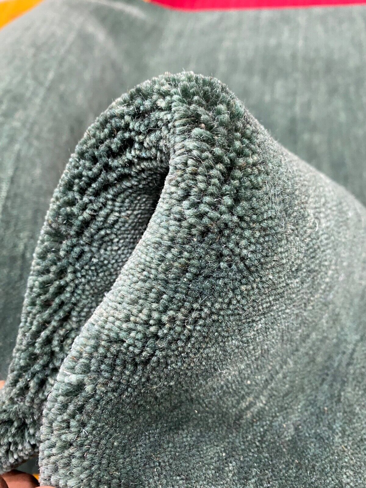 Orientteppich Gabbeh Grün Loom Teppich Handgefertigt 100% Wolle 200X300 CM