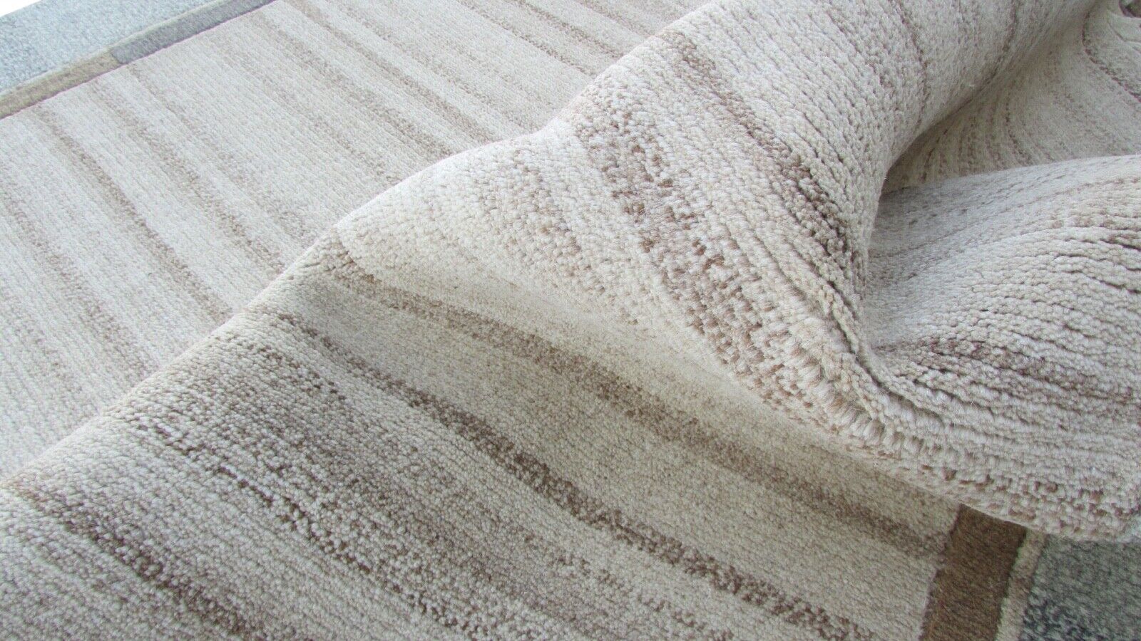 Nepal Teppich Handgeknüpft Braun Grau 100% Wolle Orientteppich 163x231 cm N-5