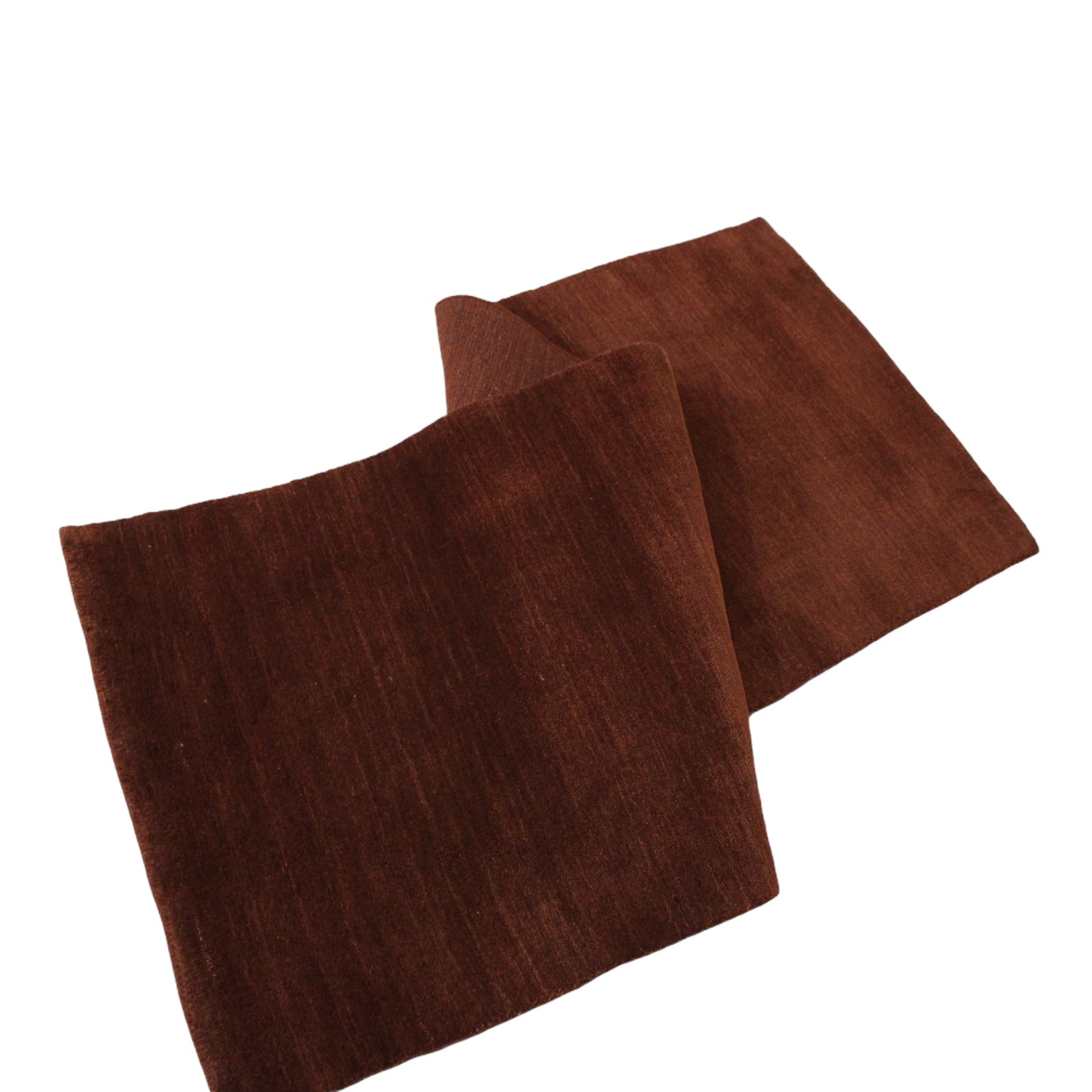 Braun Brücke 100% Wolle 75X200 cm Handgewebter Teppich Orientteppich C10