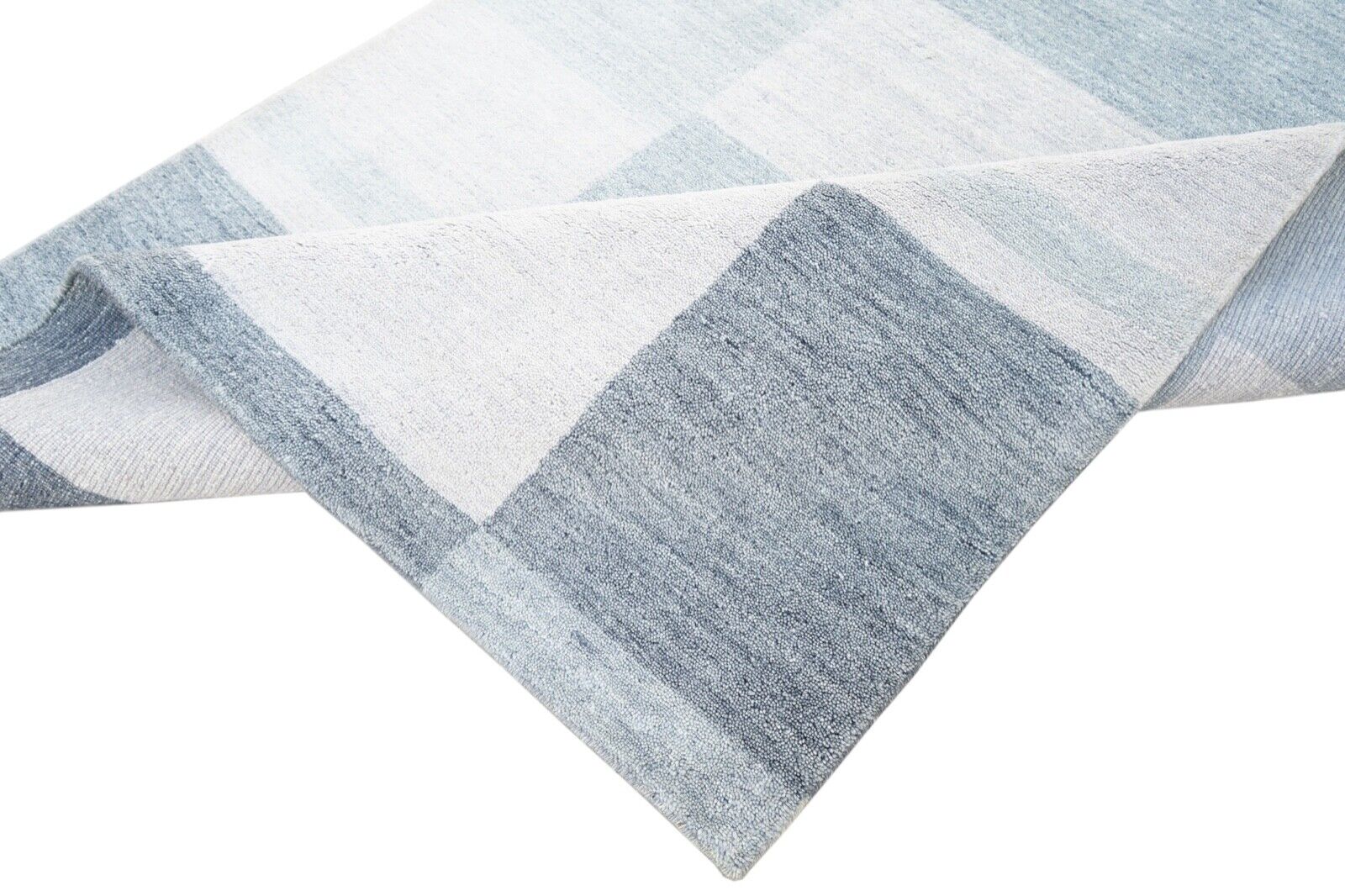 Grau Beige Teppich 120x180 cm 100% Wolle Handgewebt  Lori Buff Lr442