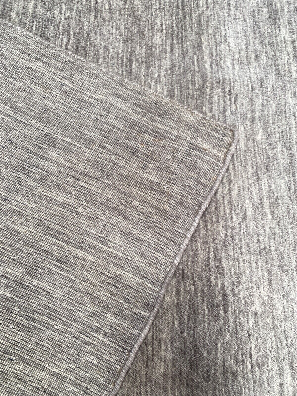 Grau 170x240 cm Orientteppich Handgewebt Gabbeh Teppich 100% Wolle WAWA TEPPICH