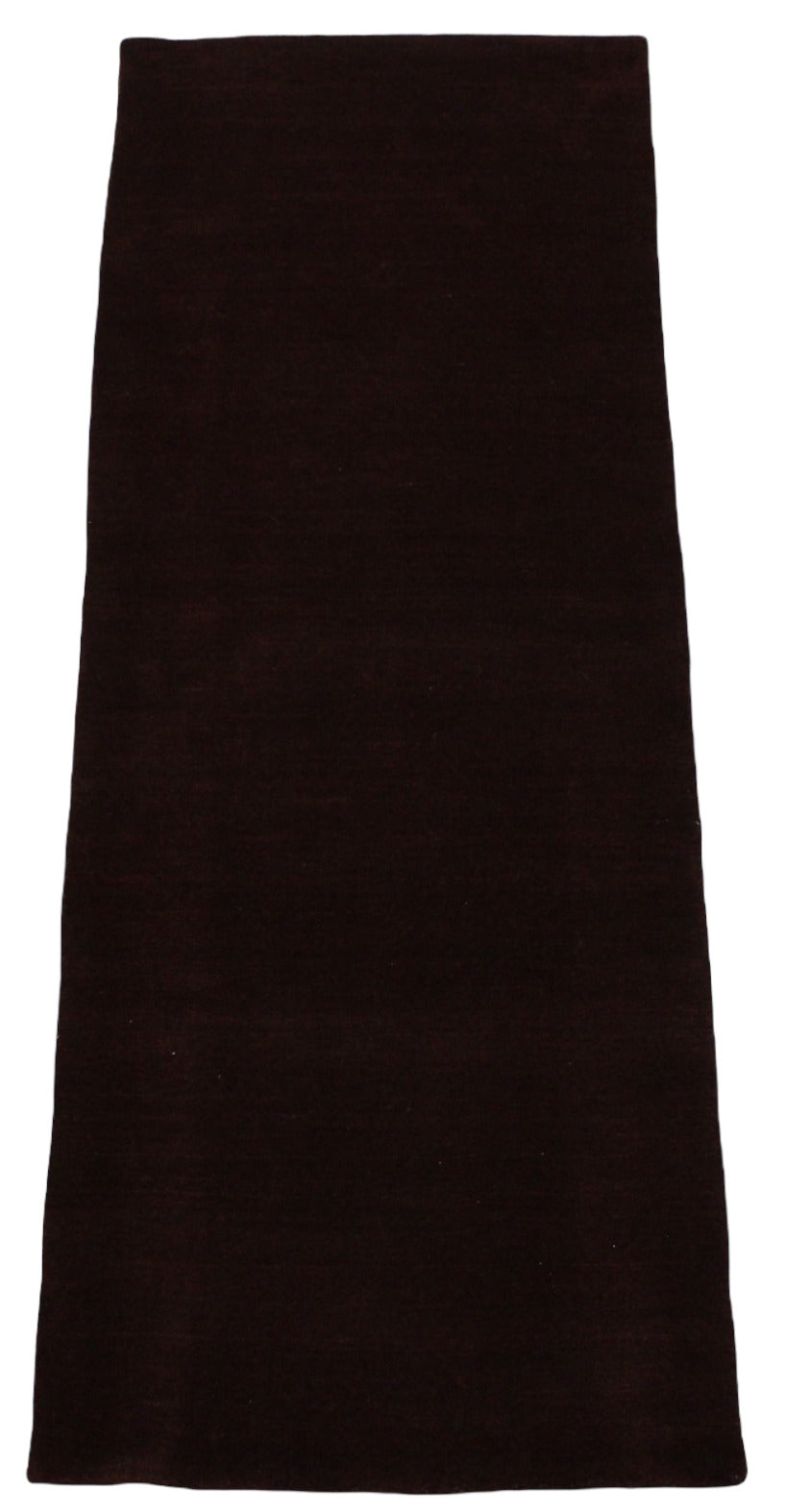 Braun Brücke 100% Wolle Läufer 75X250 cm Handgewebter Teppich Orientteppich C28