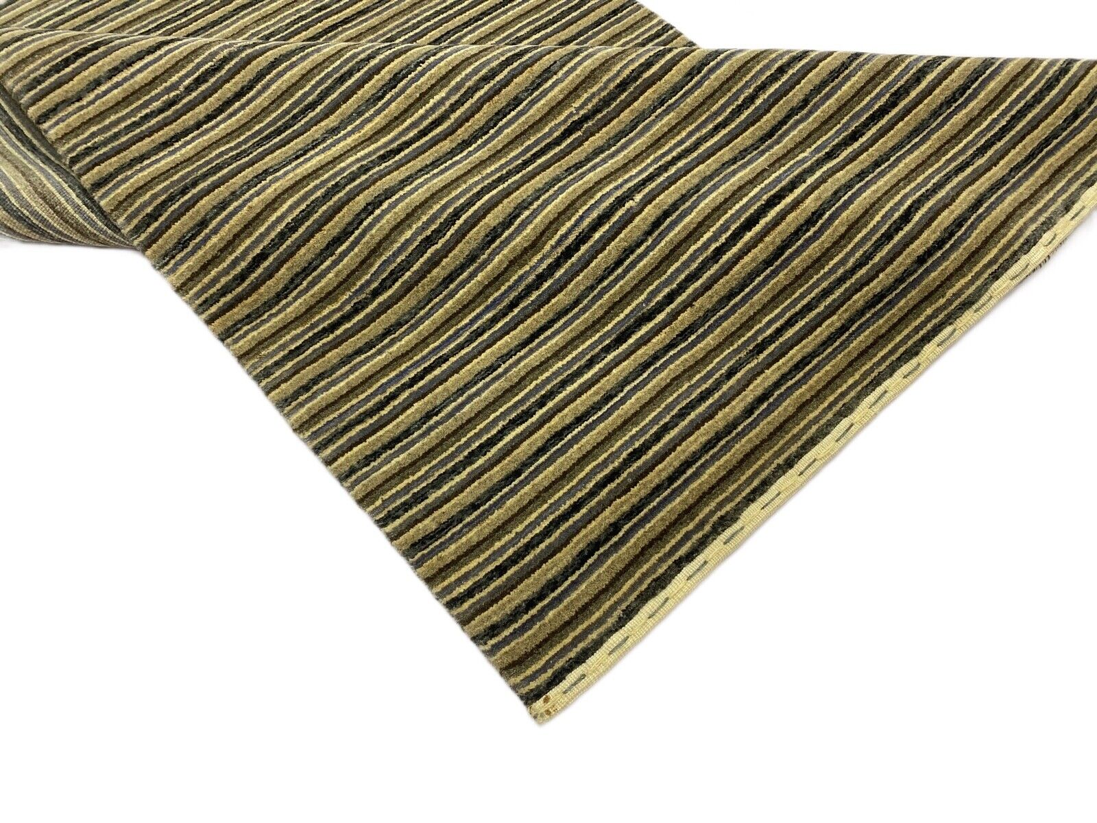 Teppich Gabbeh Beige Grau Blau 100% Wolle loom lori Handgewebt 120x180 cm S19