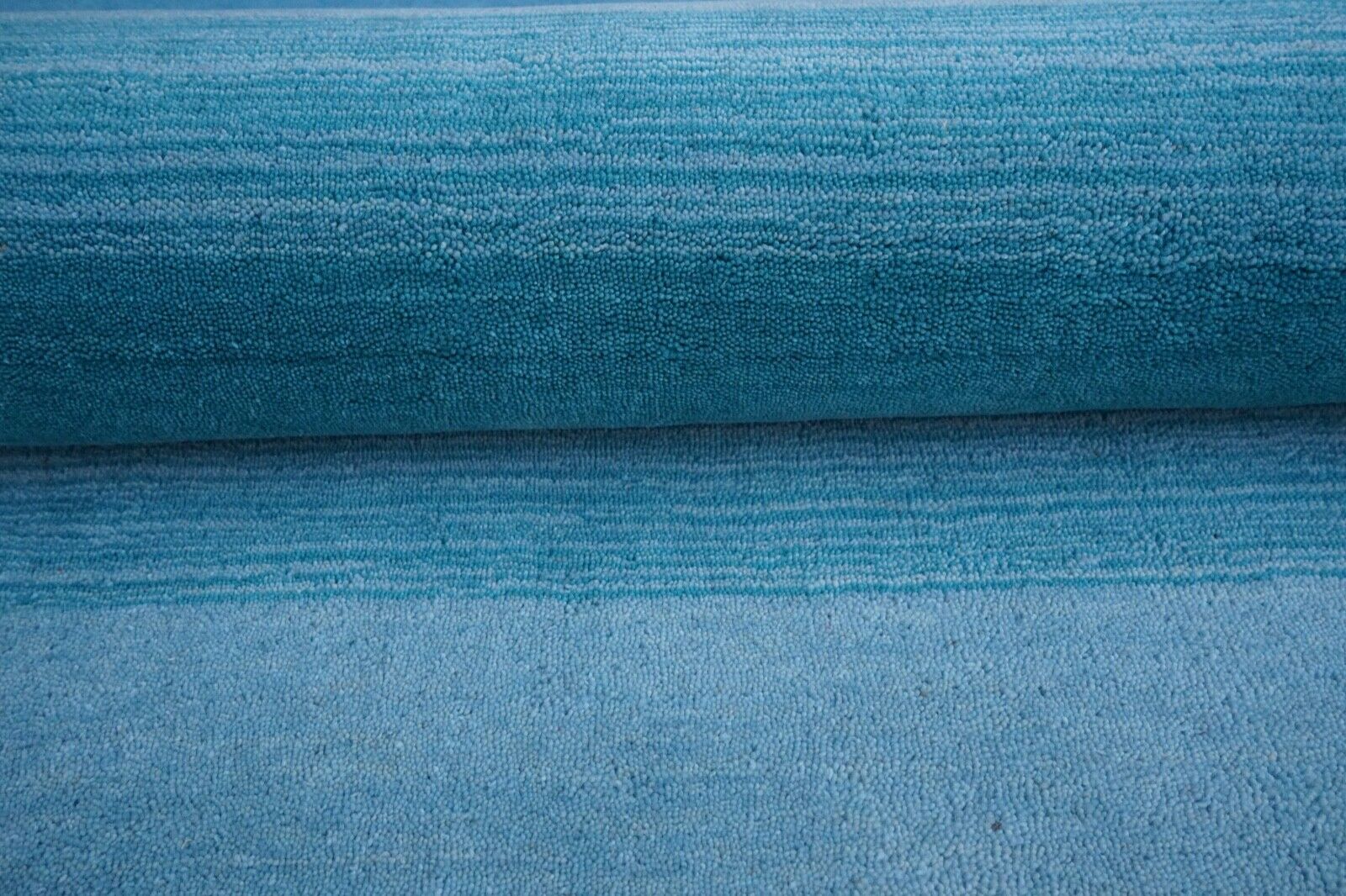 Teppich 100% Wolle Blau 160X230 cm Orientteppich Handgetuftet HT371U