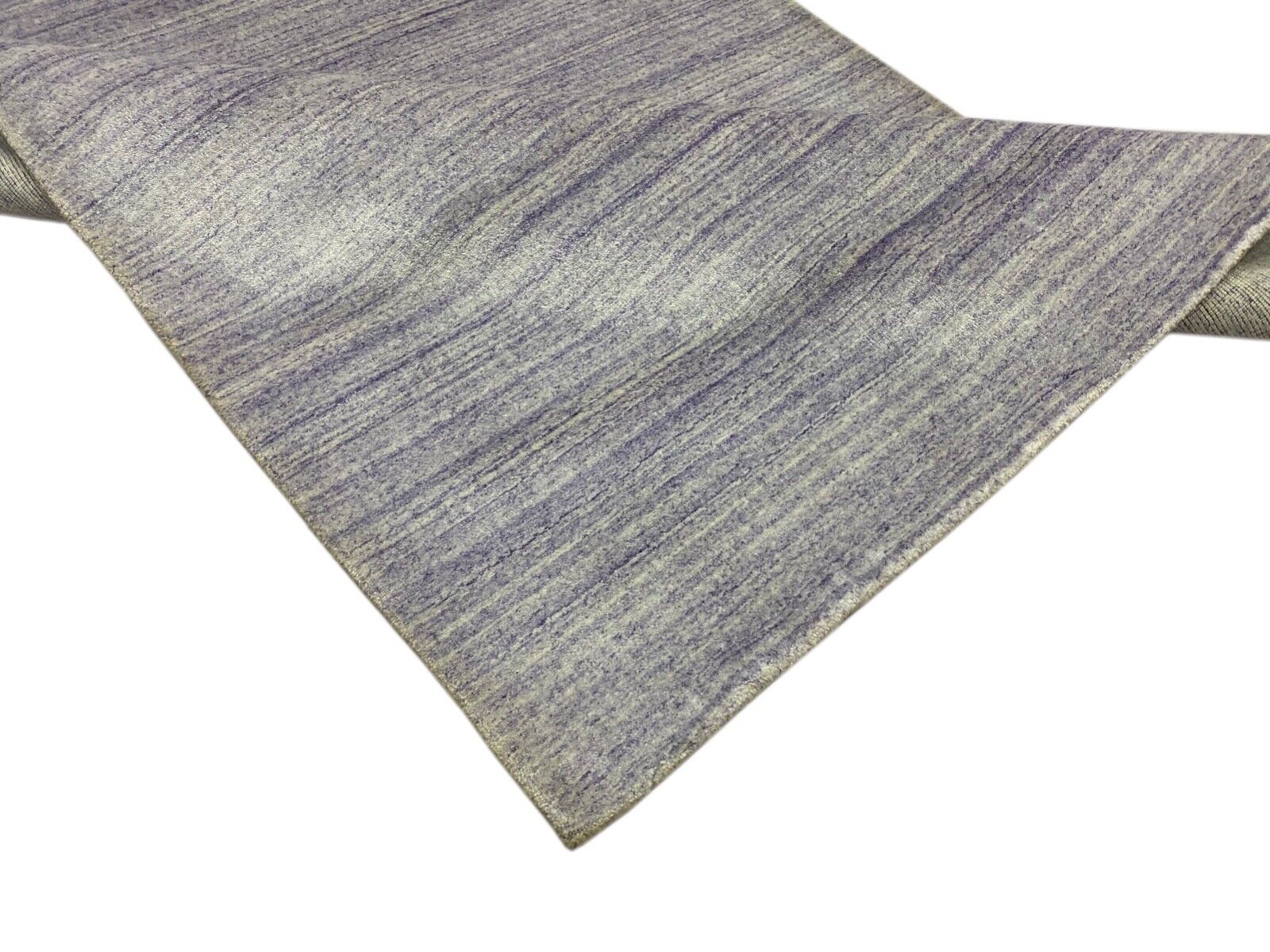 Blue Silver Gabbeh Rug 100% Wool loom lori Handwoven 124x180 cm S180