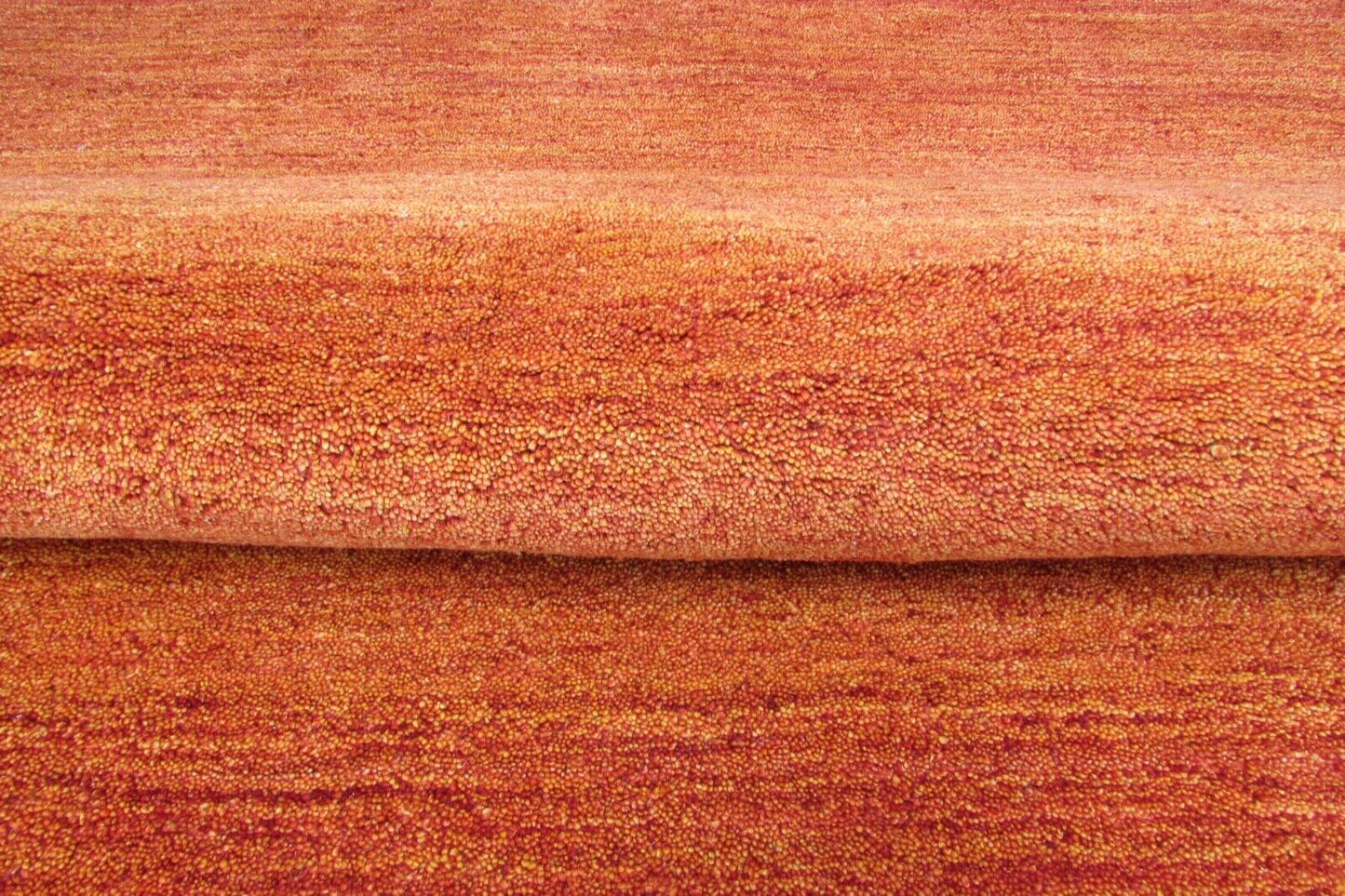 orange terracotta Gabbeh Teppich 100% Wolle 170X240 cm uni Handgetuftet T878