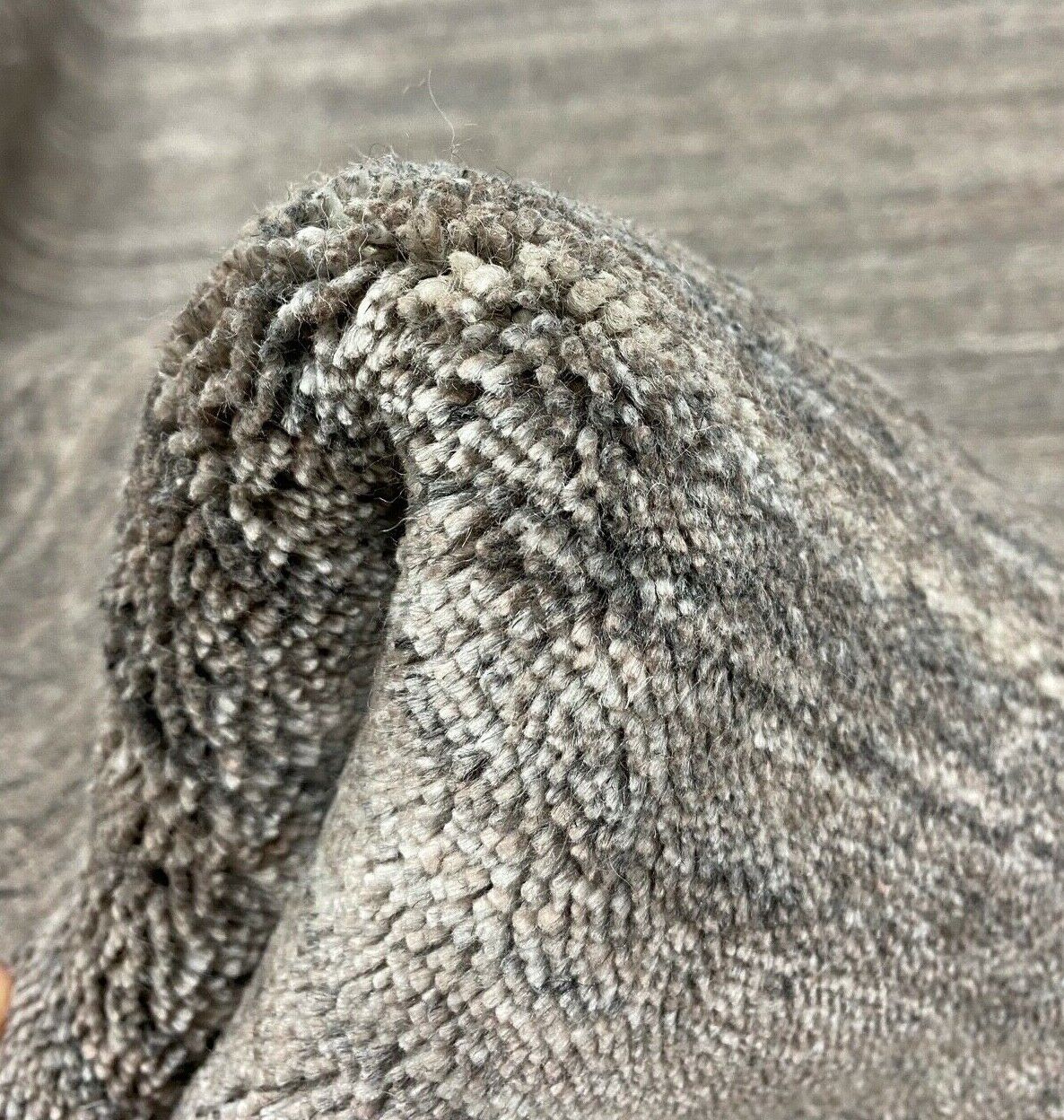 Gabbeh Teppich Wolle Grau lori Handgewebt 120x180 cm Viskose Debbich S9