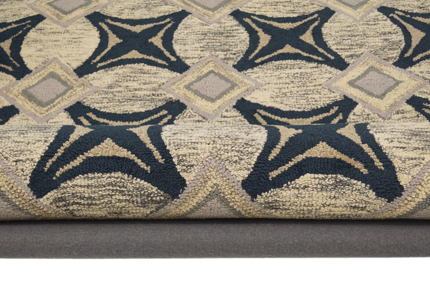 Designer Teppich 150X240 CM Handarbeit 100% Wolle Orient Handgetuftet Loop MH876