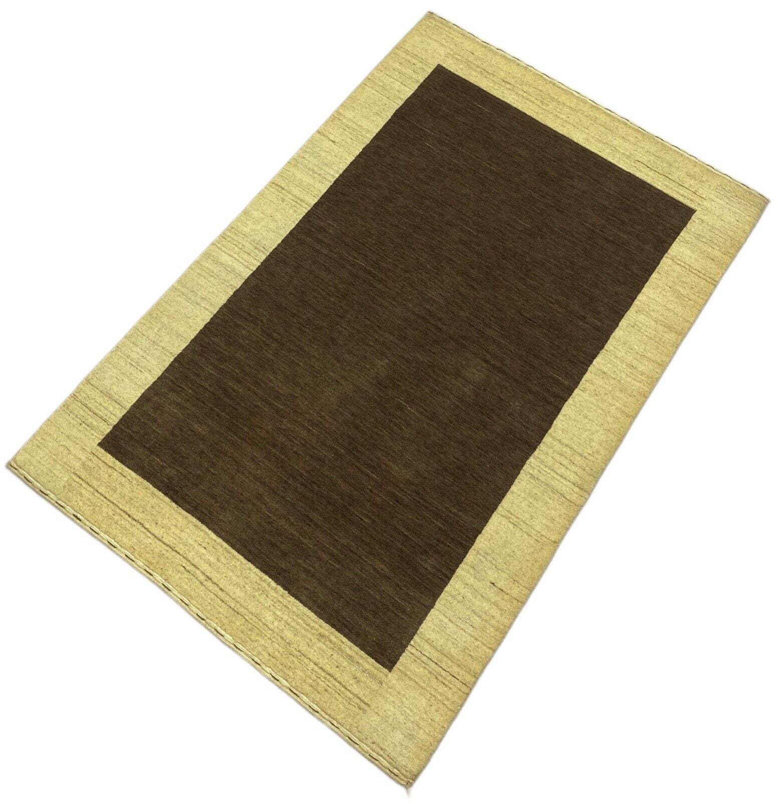 Teppich 100% Wolle Braun Beige lori Handgewebt 120x180 cm Orientteppich S123