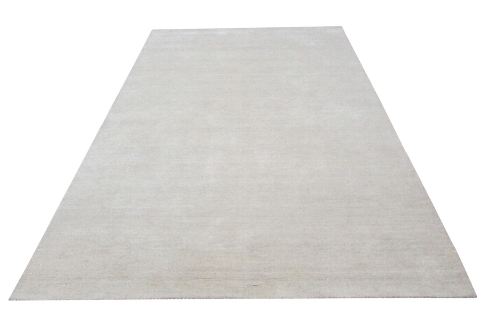 Beige Teppich 200X300 CM 100% Wolle Handgetuftete Handarbeit Designer T890