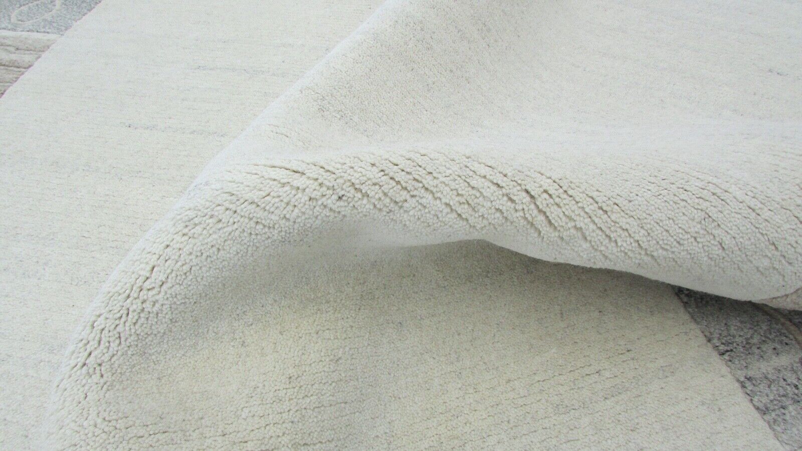 Nepal Teppich Handgeknüpft Beige Grau 100% Wolle Orientteppich 170x235 cm N-49