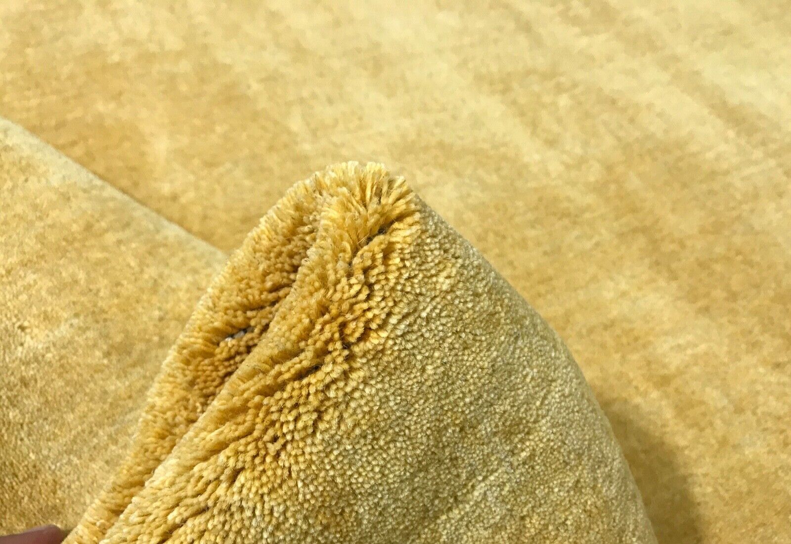 Orijentalni tepih od Gabbeh tkalačkog stana, ručno izrađen, 100% vuna, 120x180 cm, zlatni