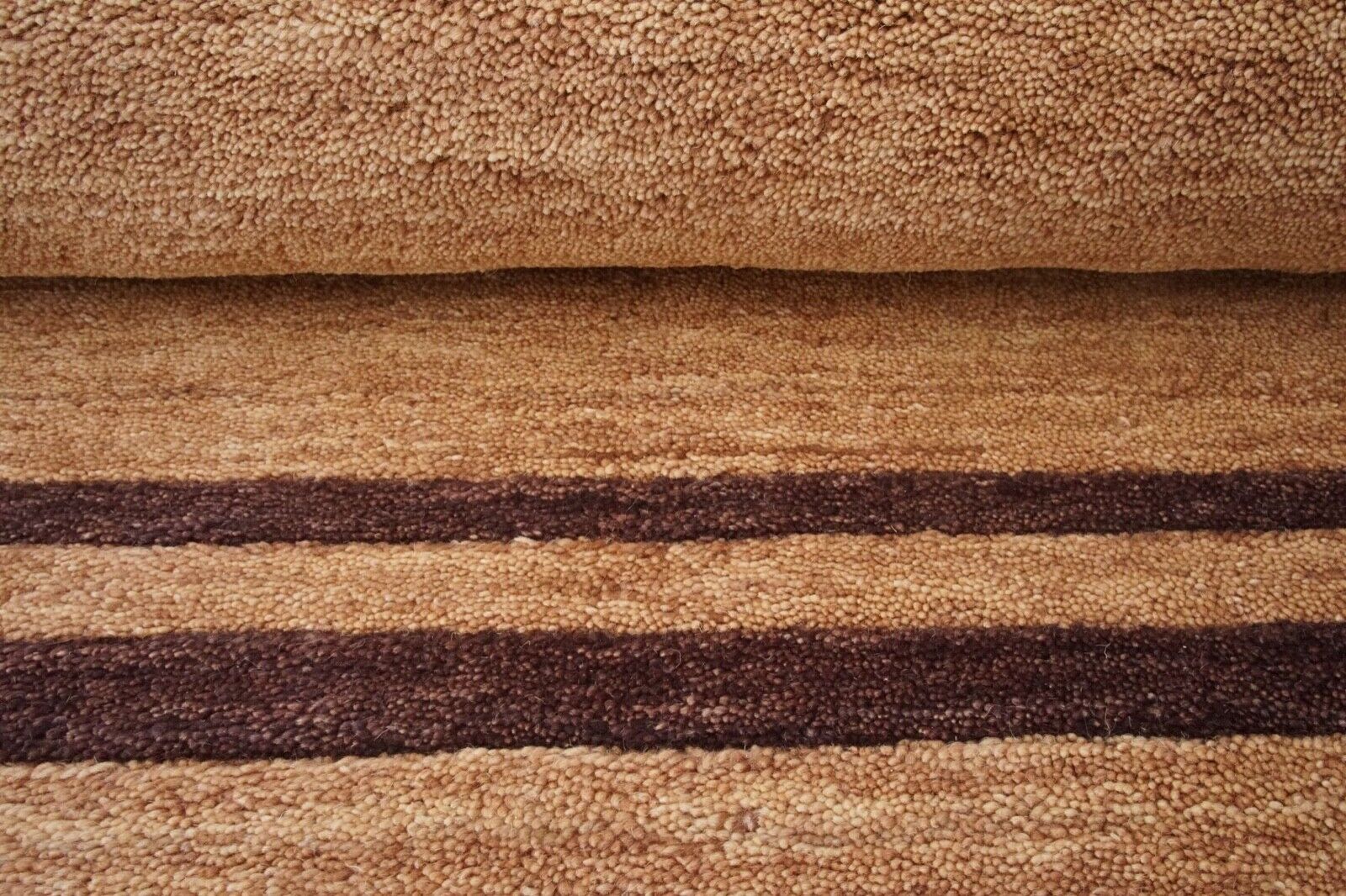 Gold Tabak 140X200 cm Teppich 100% Wolle Orientteppich Handgetuftet HT574