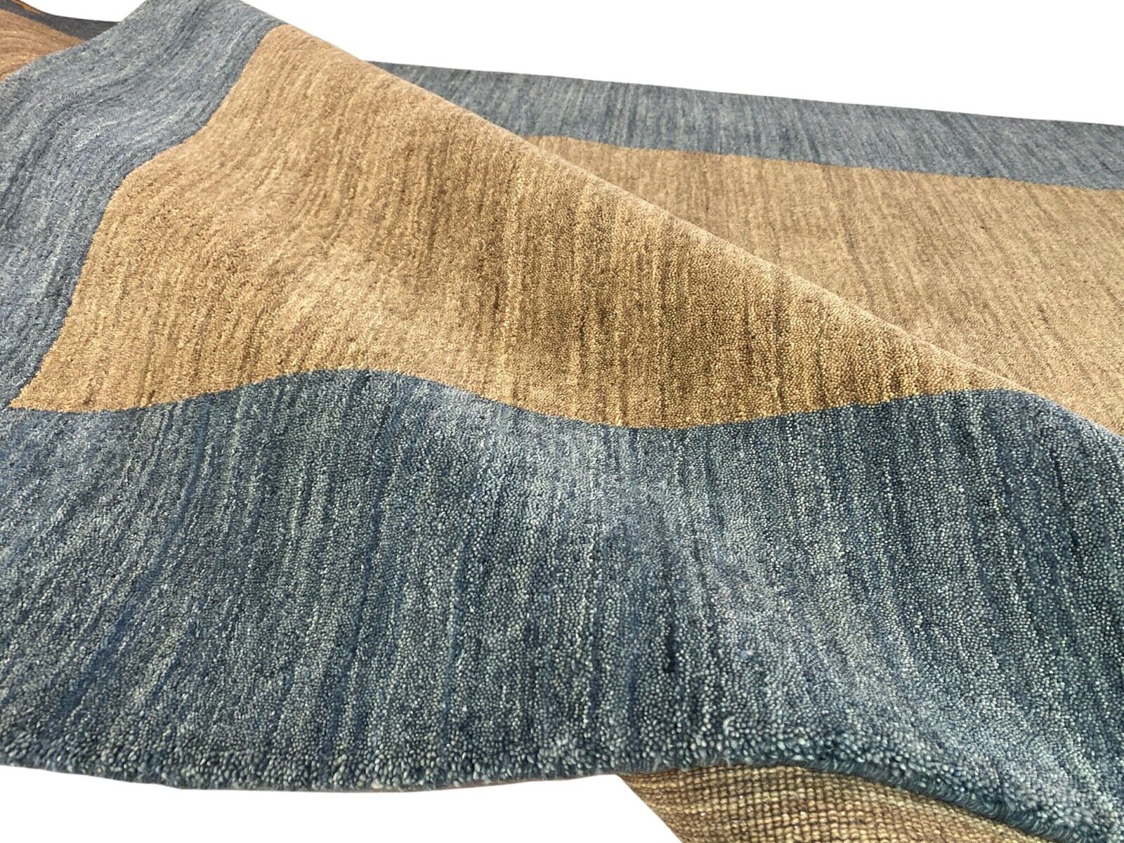 Orientális Gabbeh szövőszék szőnyeg, bézs/világoskék, 100% gyapjú, 170 x 238 cm