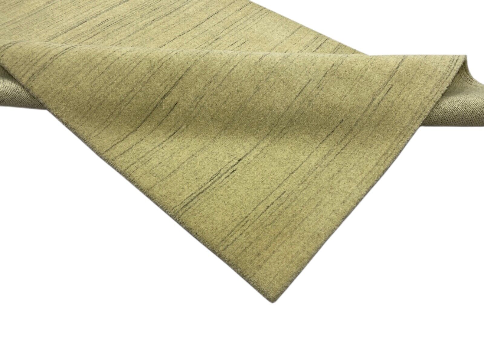 Teppich 100% Wolle Beige Grau Gabbeh lori Handgewebt 120x180 cm S115