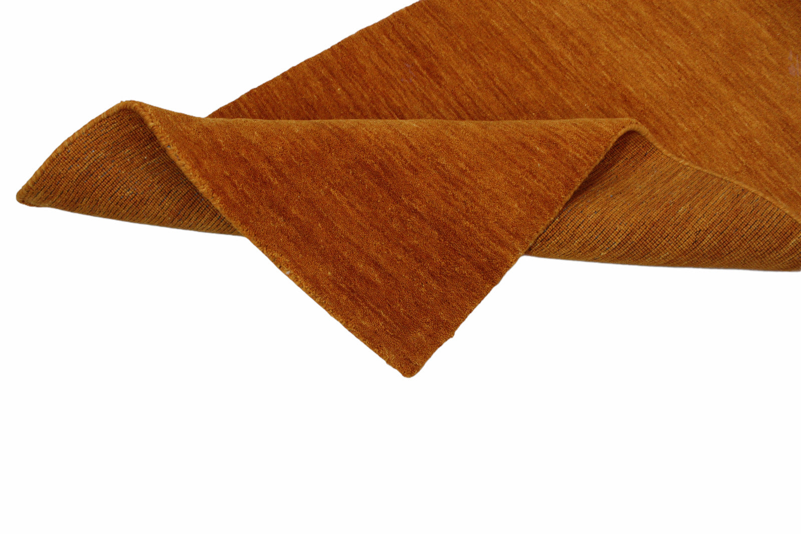 Gold Brücke 100% Wolle 75X250 cm Handgewebter Orange Teppich Orientteppich C17