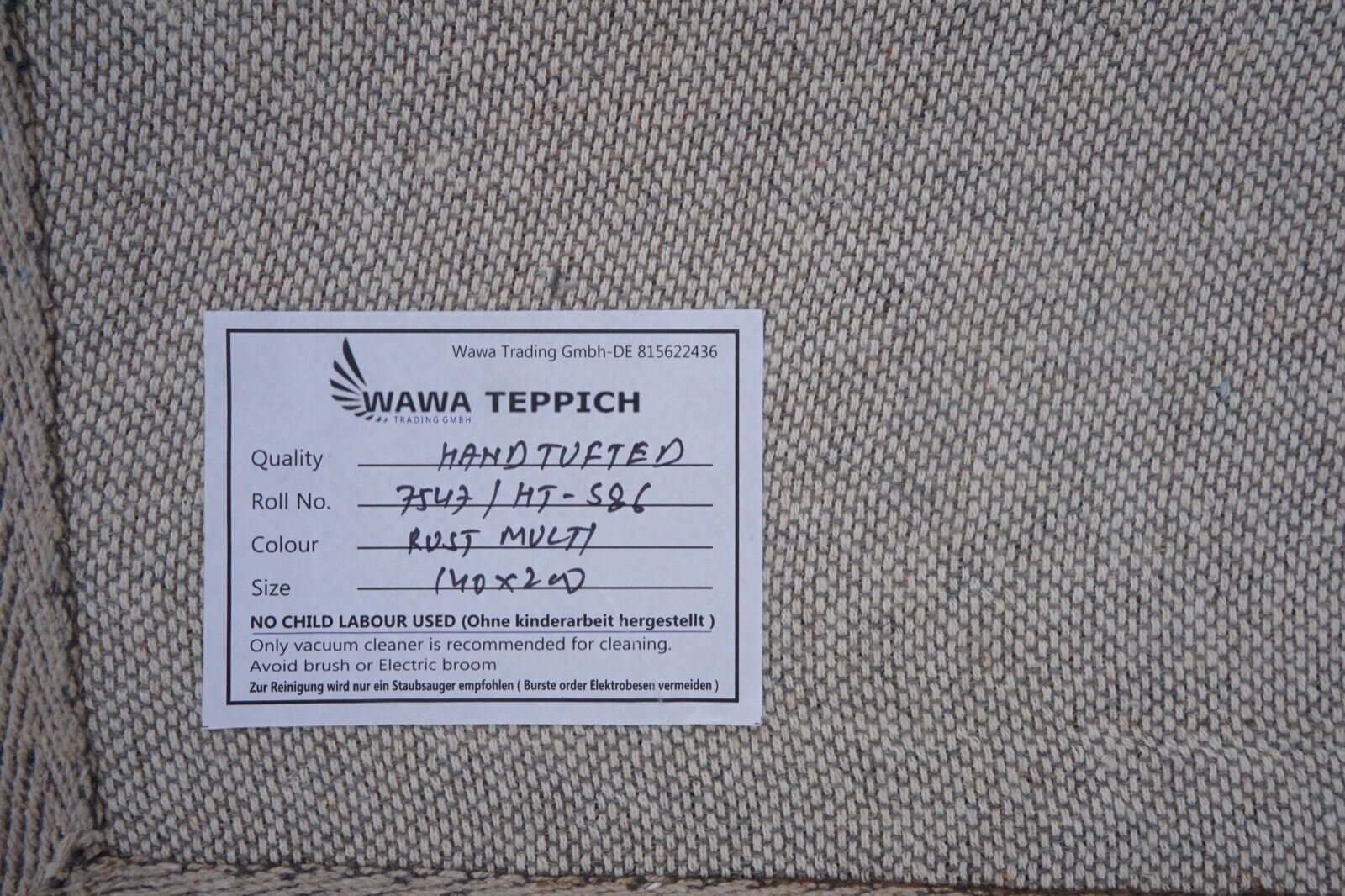 Růžový, oranžový, žlutý, koberec 140x200 cm, 100% vlna, orientální koberec, ručně všívaný, HT586