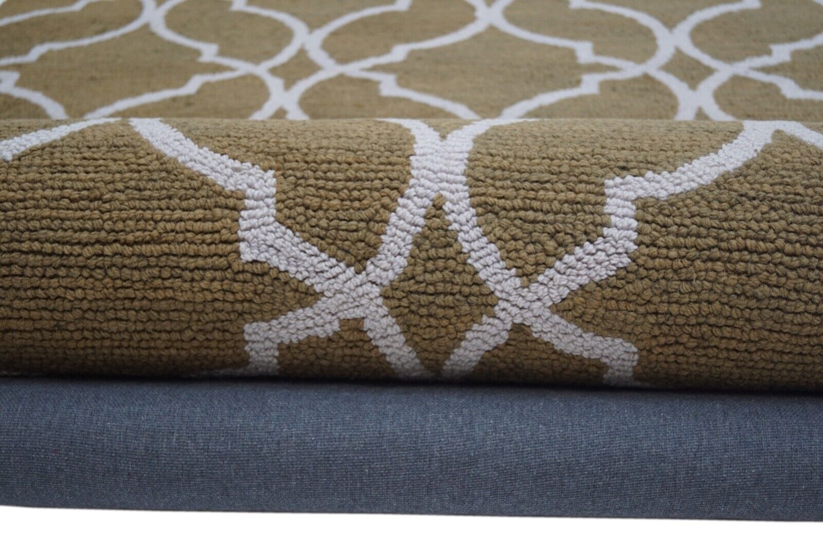 Teppich 100% Wolle Beige Orientteppich Handarbeit Designer 150X240 CM 926