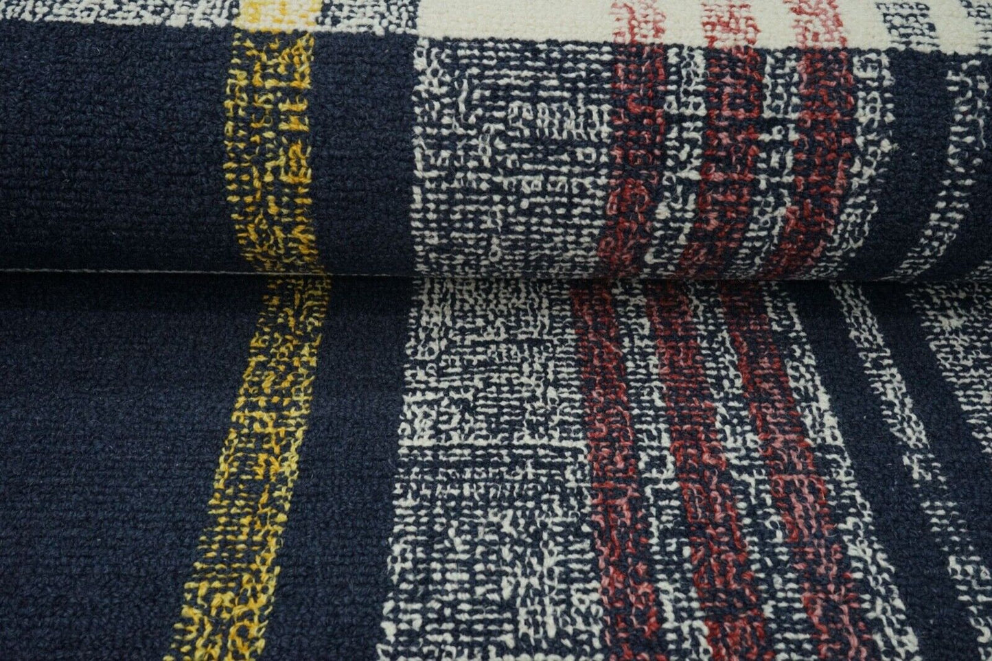 Blau Teppich 100% Wolle 160X230 cm Gelb Orientteppich Handgetuftet HT199