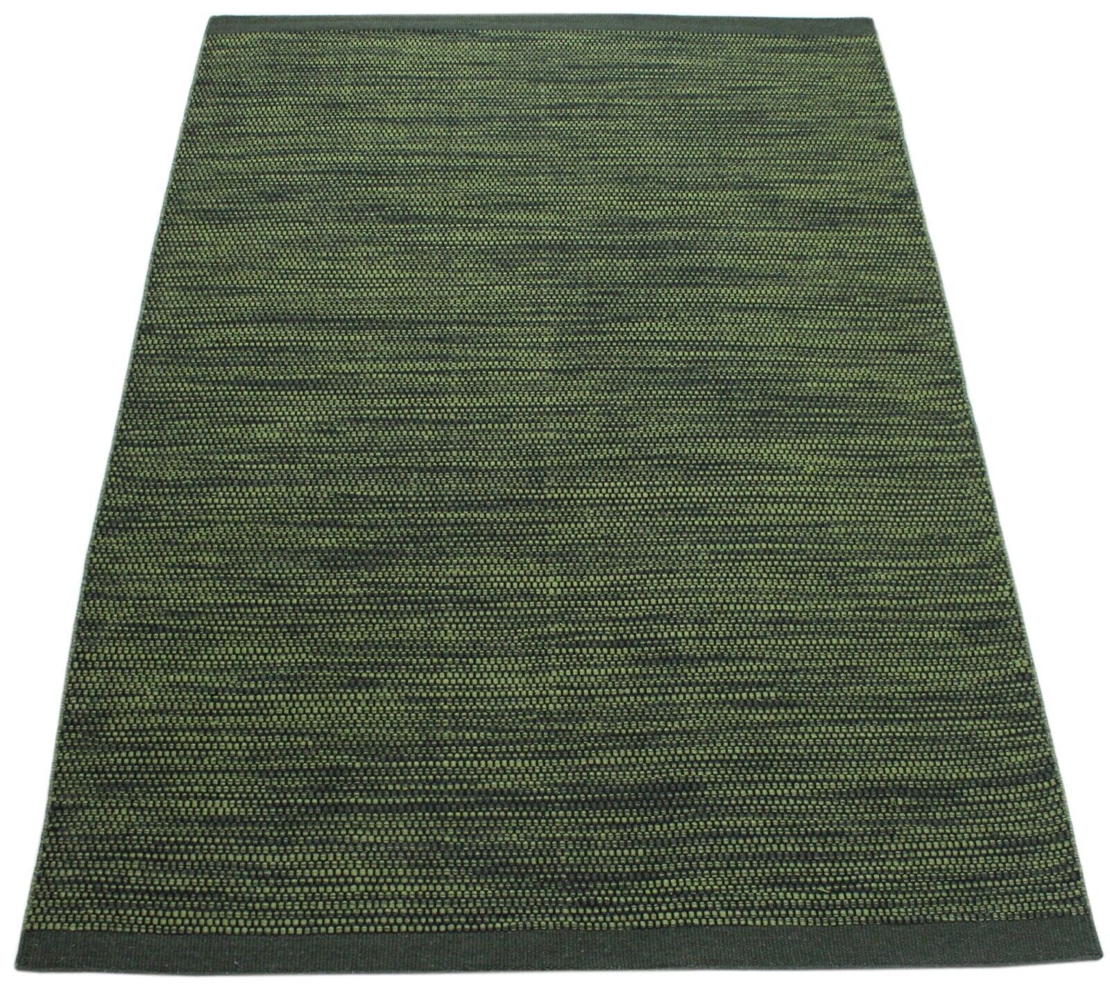 Grün Wohnzimmer 100% wolle Teppich  Flachgewebe 170x240 cm Kilim