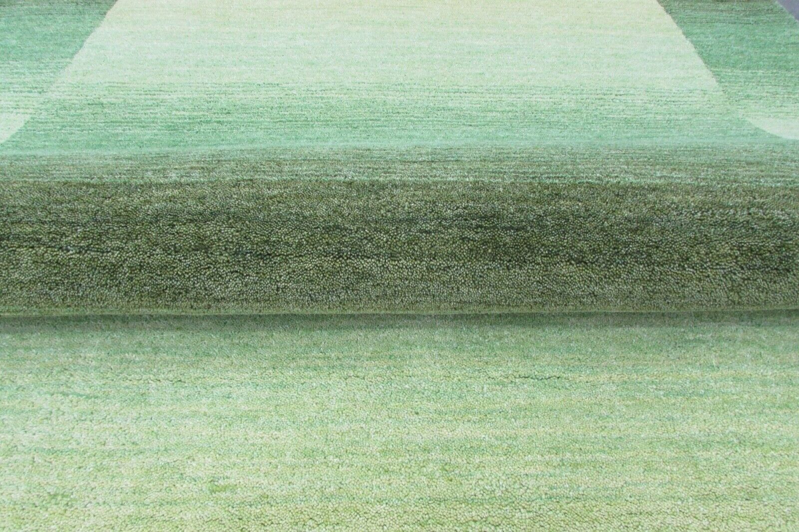 Grün Teppich 160X230 cm Teppich 100% Wolle Orientteppich Handgetuftet T799