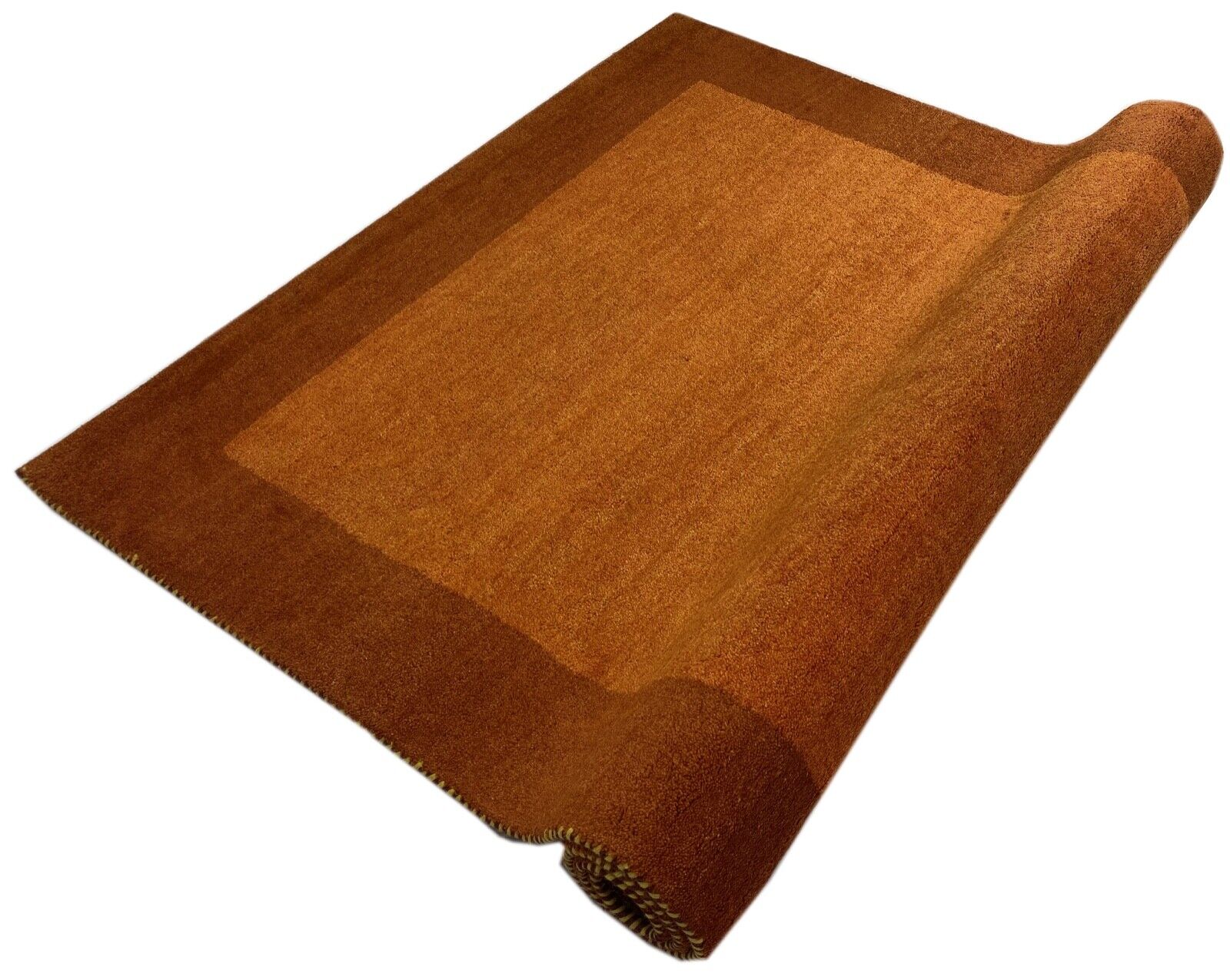 Preproga Gabbeh, 100 % volna, oranžna, ročno vozlana, 168 x 236 cm, WR27