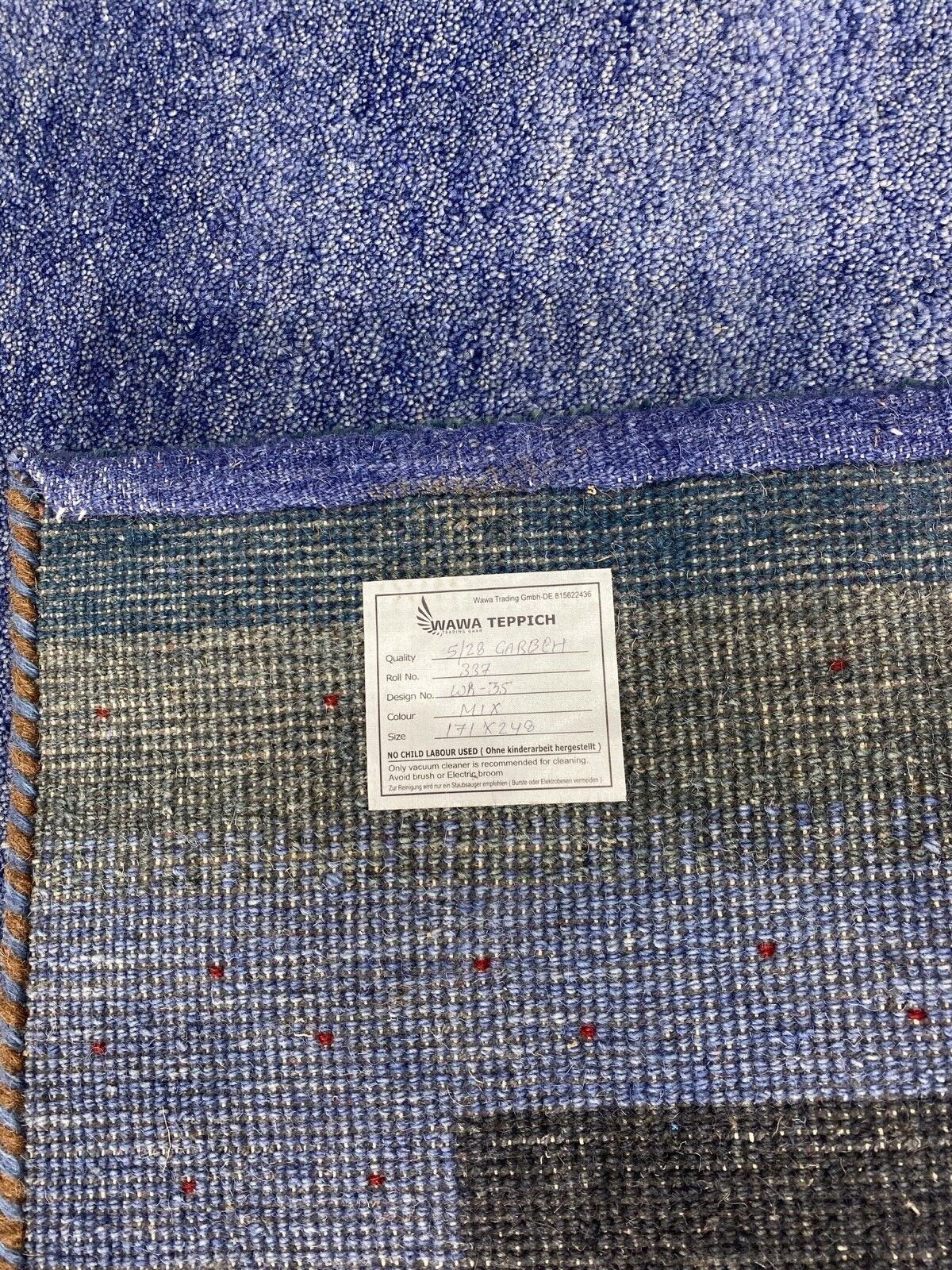 Lila Gabbeh Teppich 100% Wolle Braun Handgeknüpft 171X248 cm WR35