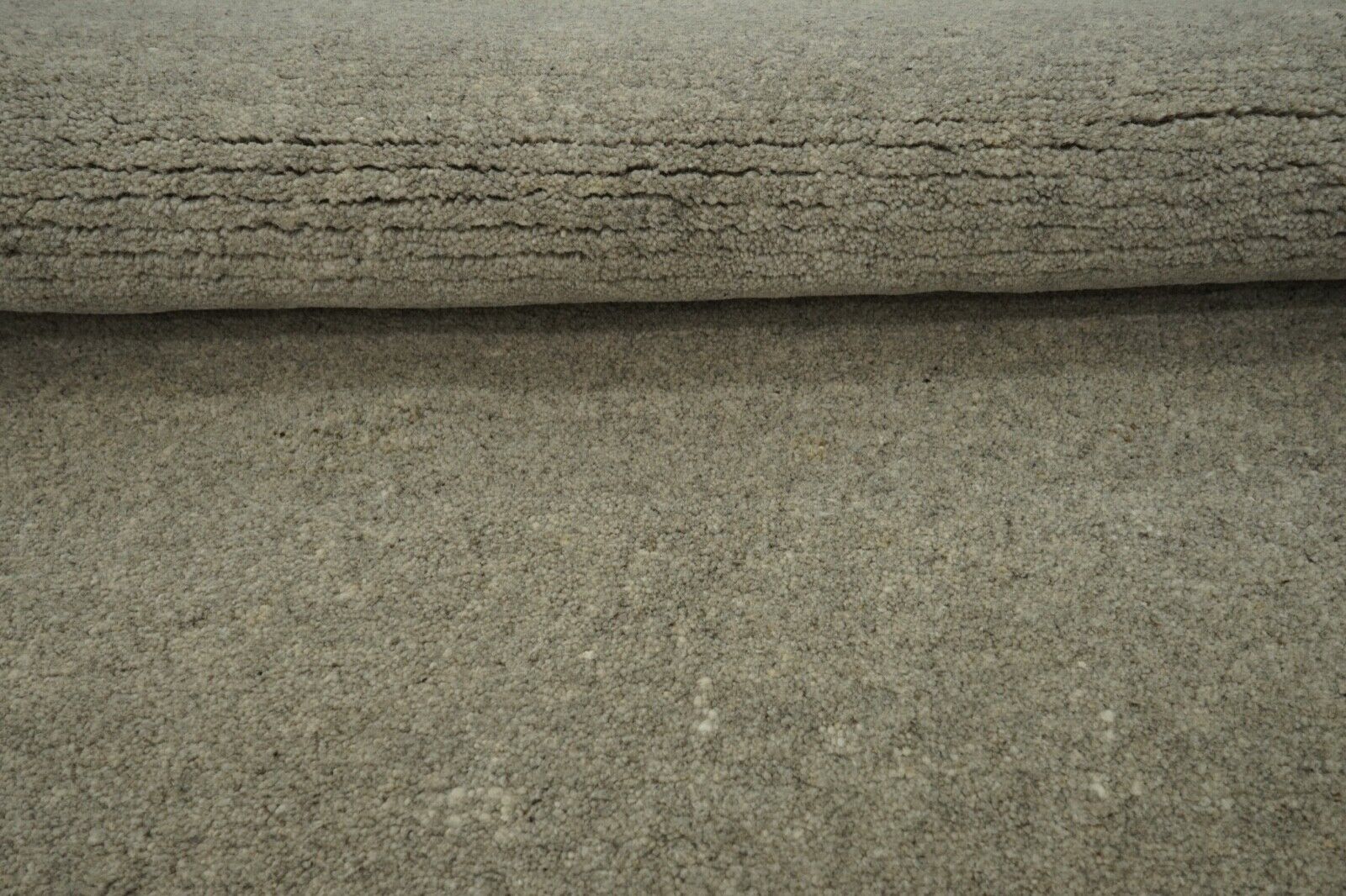 Grau Teppich Indo Nepal Handgeknüpft 100% Wolle 170X240 cm Orienttepich N749