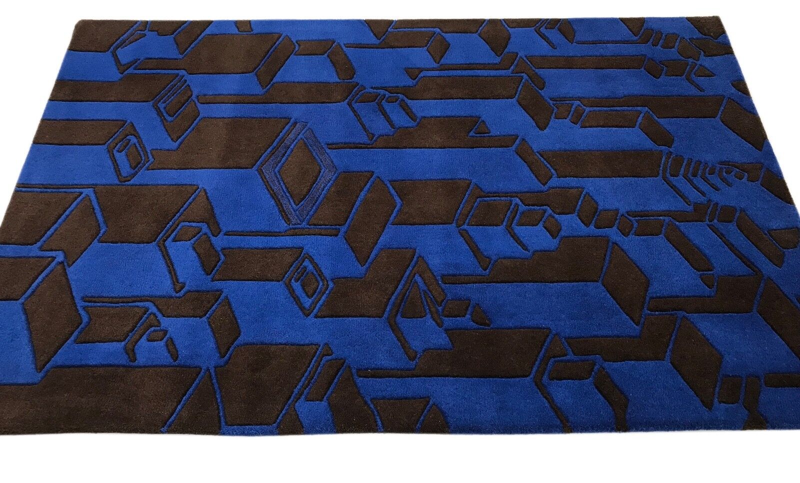 Designer szőnyeg 120x180 cm, kézzel készített, 100% gyapjú, kézzel csomózott, 3D hatású