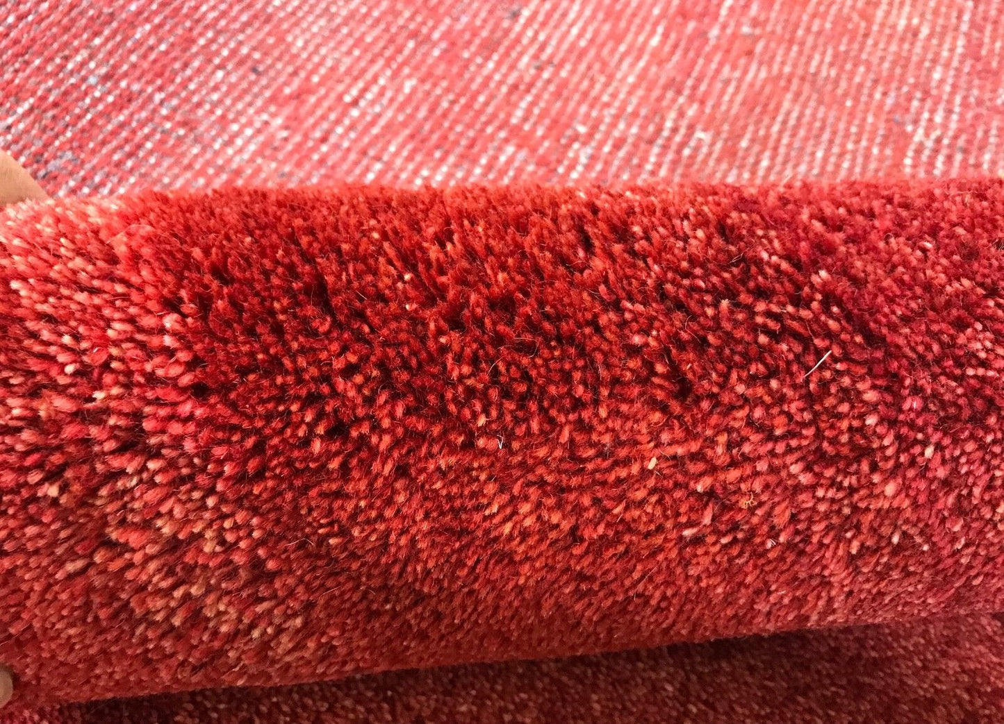 Orientteppich Gabbeh 100% Wolle Rot Teppich 120x180 cm Handgeknüpftet