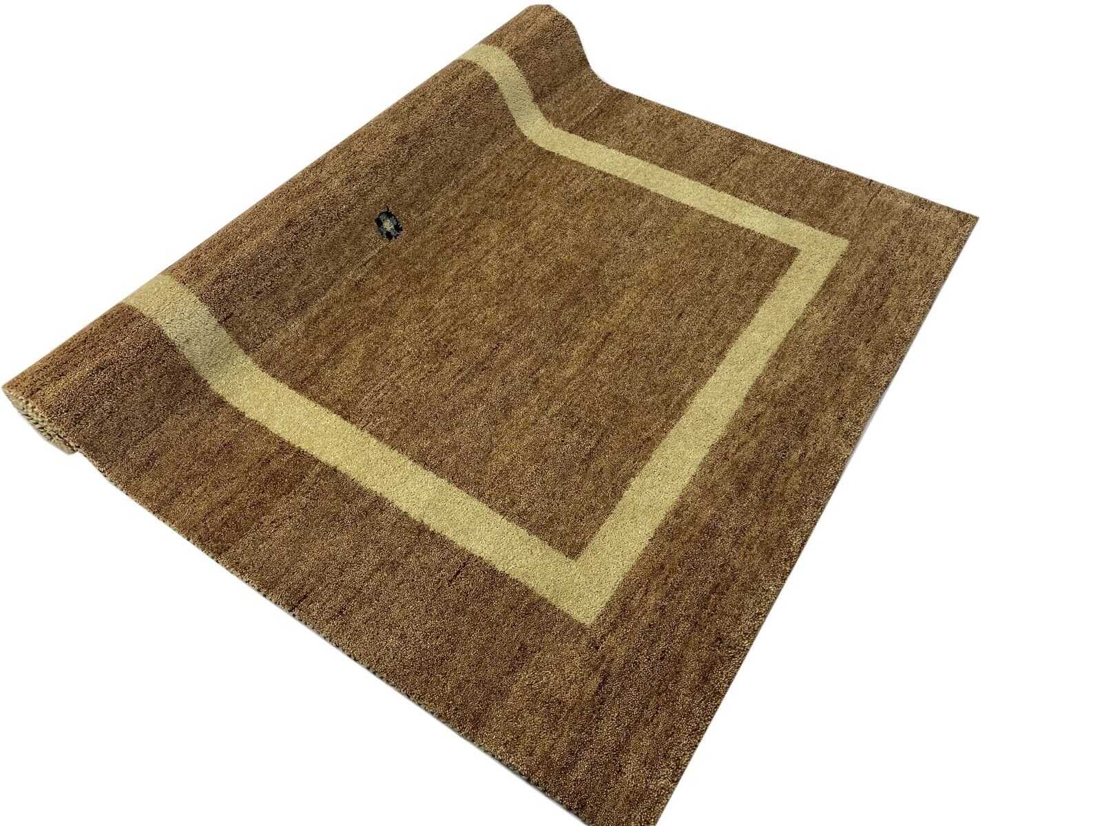 Gabbeh Teppich 100% Wolle Hell Rot Braun Beige Handgeknüpft 169X238 cm WR56