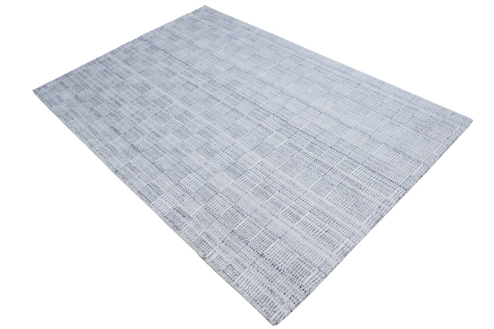 Teppich 100% Wolle Beige Grau 160X230 cm Orientteppich Handgetuftet HT365u