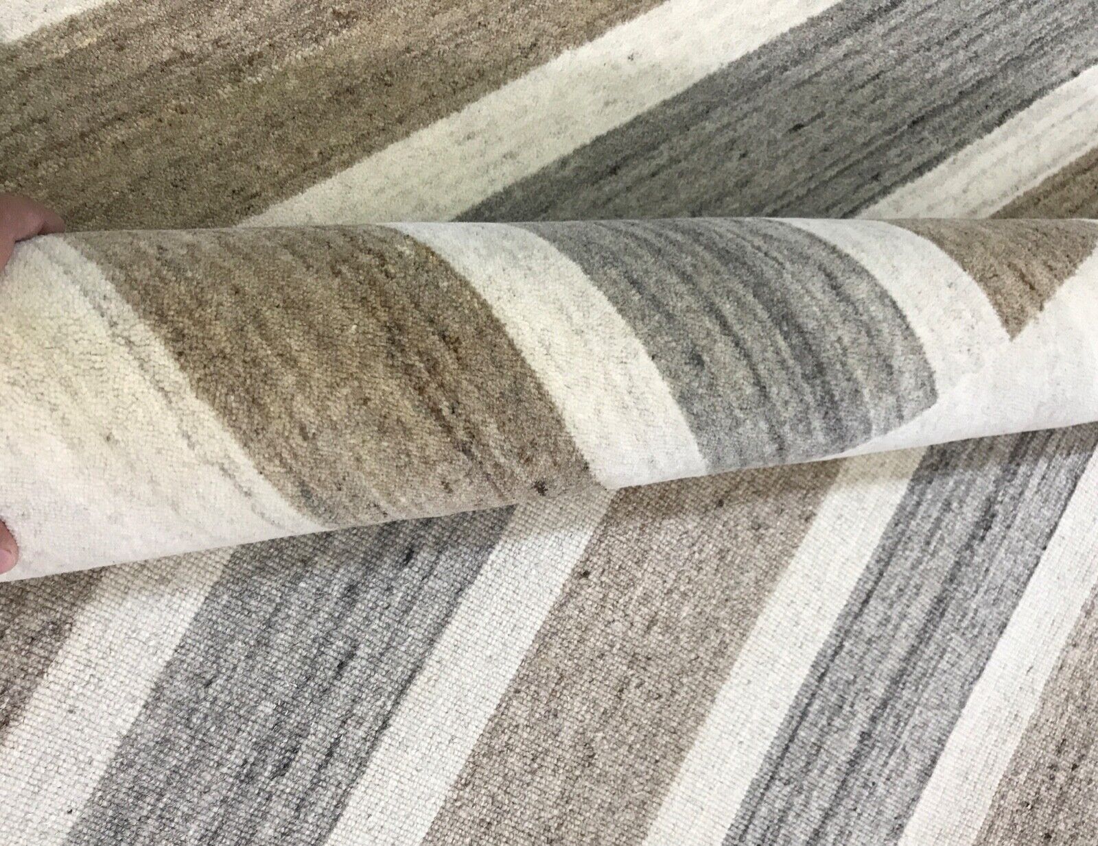 Gabbeh smėlio spalvos kilimas, 100 % vilnonis rytietiškas kilimas, Debbich loom, Lori Buff, 180 x 240 cm 