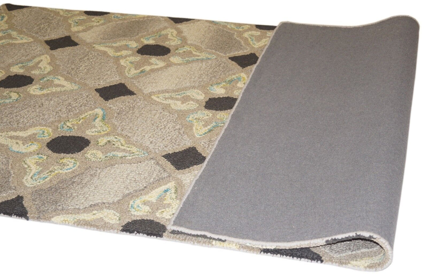 Designer Teppich 150X240 CM Handarbeit ~ 100% Wolle - Handgetuftet Loop
