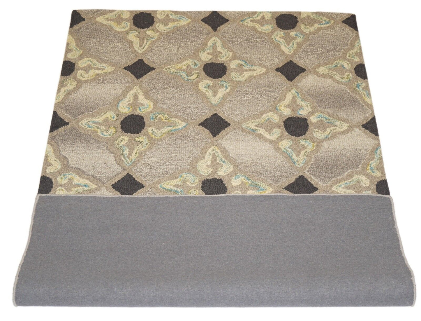 Designer Teppich 150X240 CM Handarbeit ~ 100% Wolle - Handgetuftet Loop