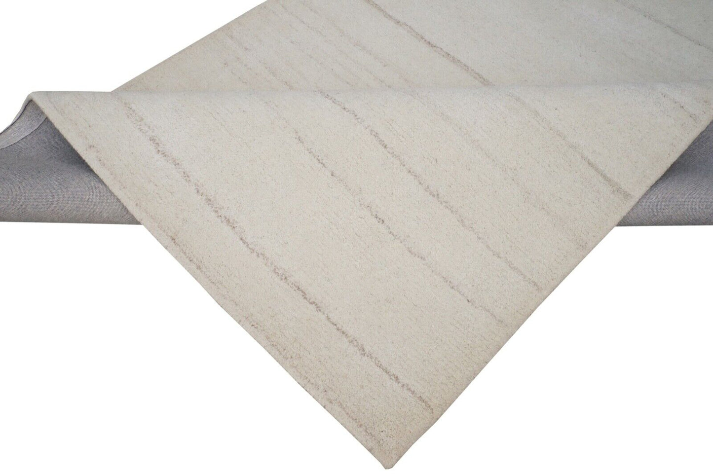 Teppich Beige 100% Wolle 160X230 cm Orientteppich Handgetuftet HT239