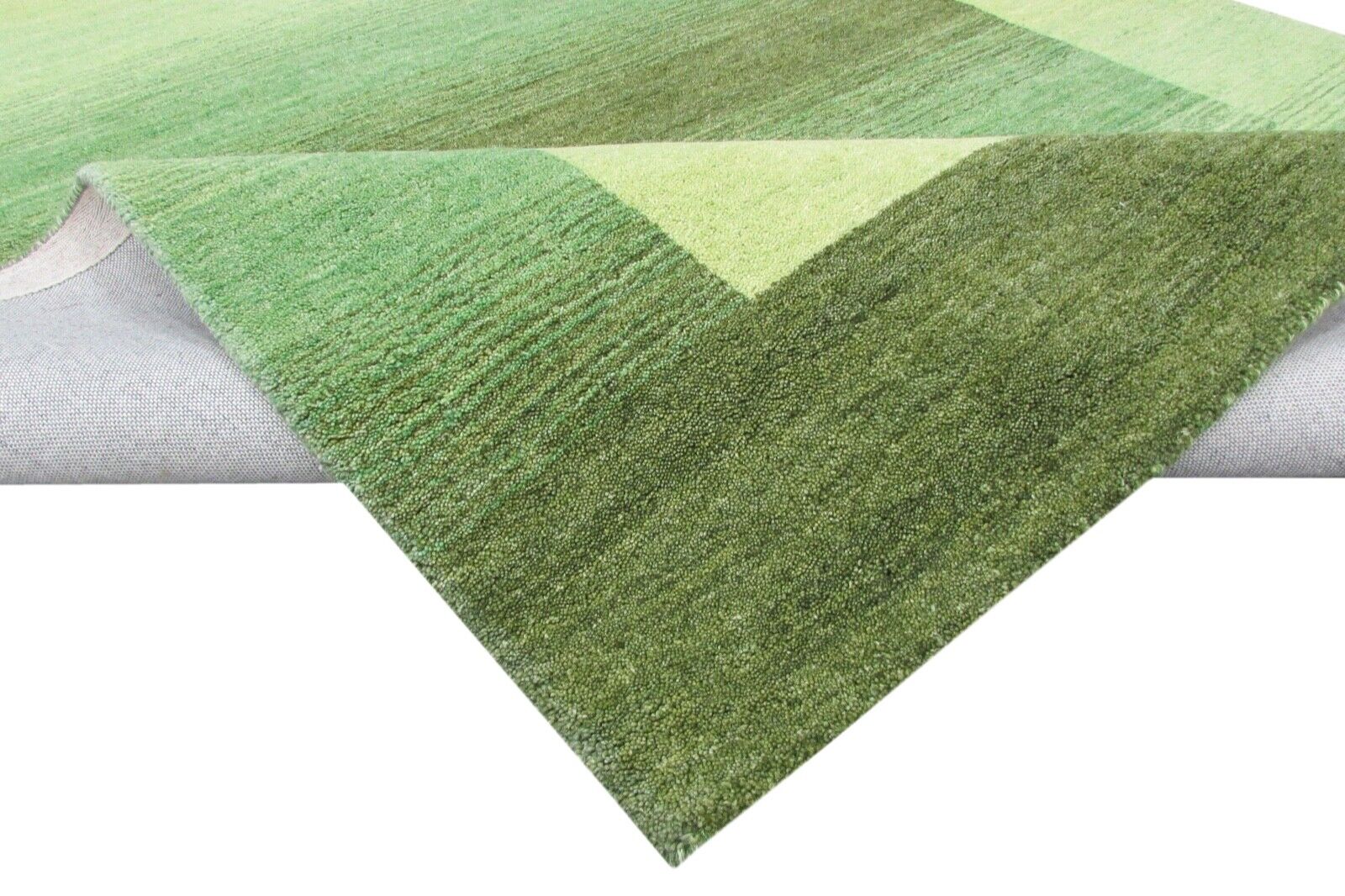 Grün Teppich 160X230 cm Teppich 100% Wolle Orientteppich Handgetuftet T799