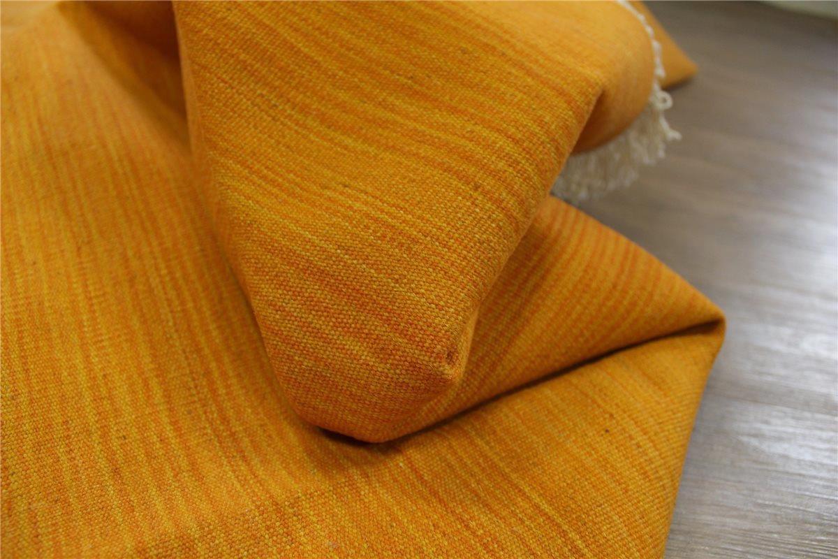 Kilim Handgewebt Fein Gold Gelb Perser Teppich Kelim 180X240 cm 100% wolle