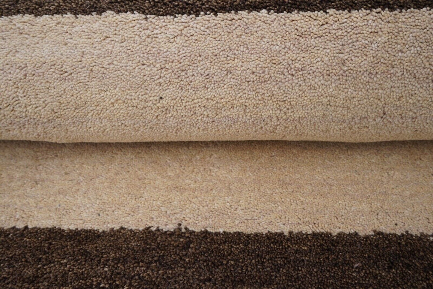 Beige 140X200 cm Teppich 100% Wolle Orientteppich Handgetuftet HT625