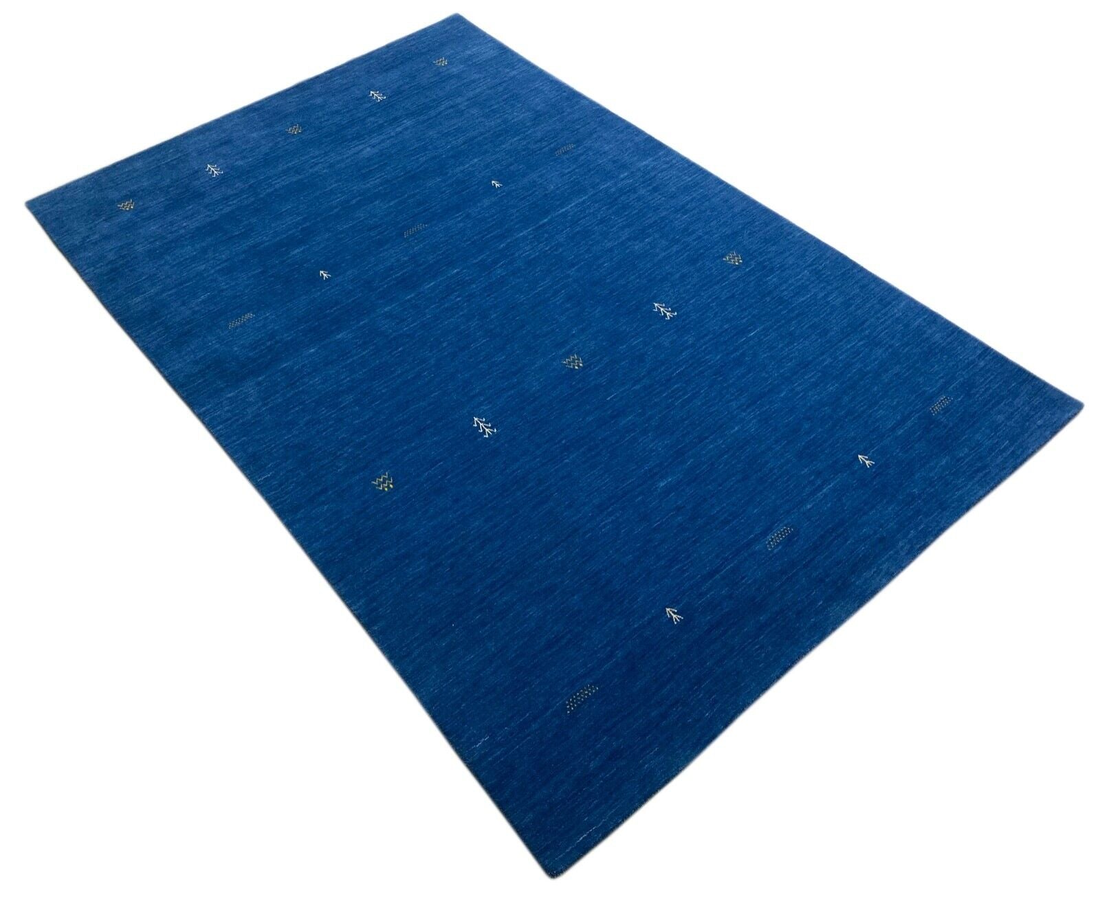 Tappeto Gabbeh blu 160x230 cm Tessuto a mano 100% lana Lori Debbich Loom G64T6