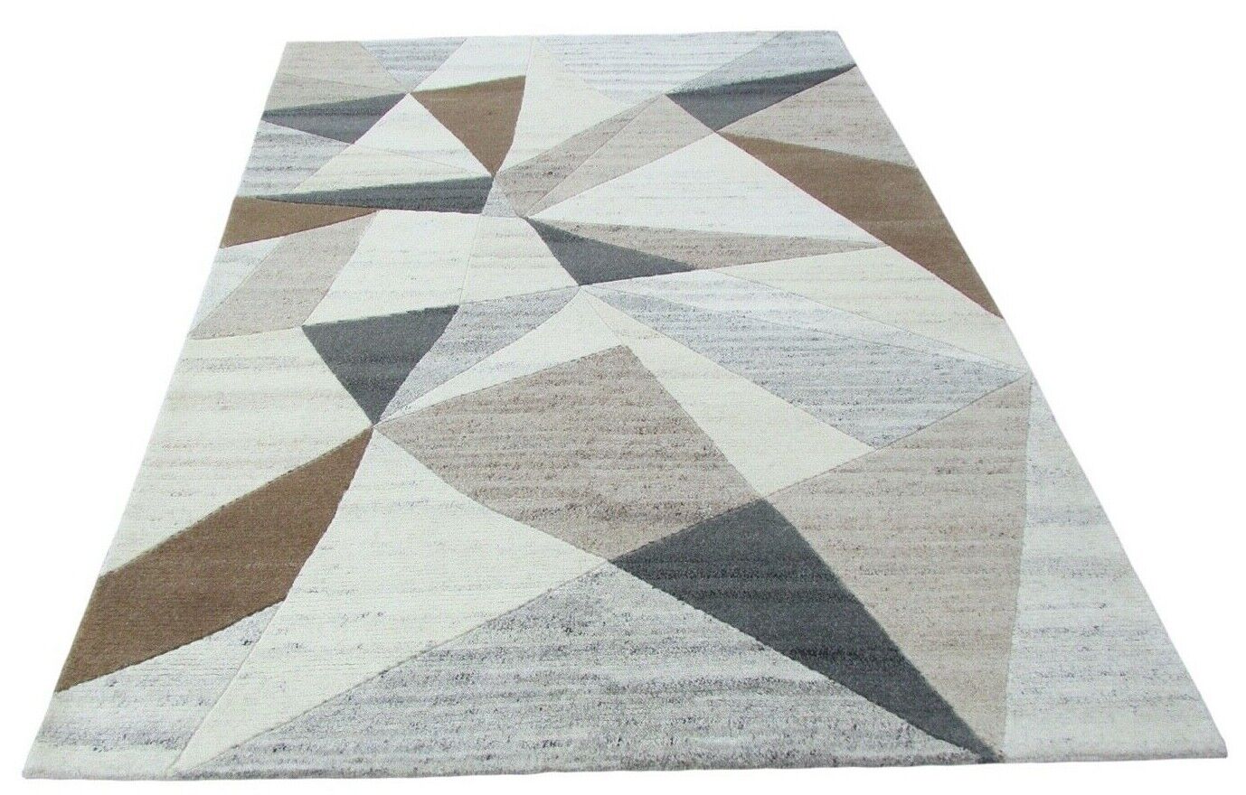 Nepal Teppich Handgeknüpft Grau 100% Wolle Orientteppich Braun 161X231 cm N-149