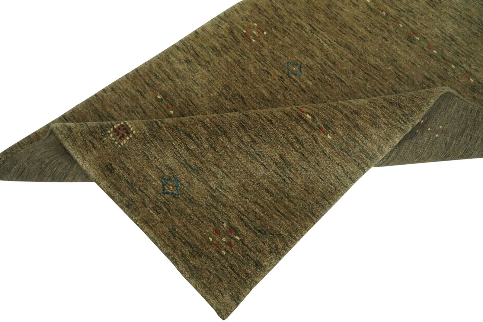 Gabbeh Beige Teppich 100% Wolle Handgewebt  90x160 cm Lori Debbich Lr709