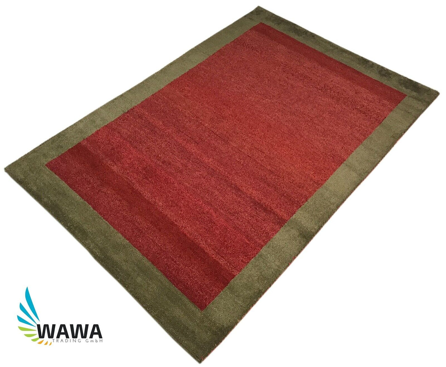 Gabbeh Teppich 120x180 cm Handgeknüpft Braun Rot Orientteppich 100% Wolle R607